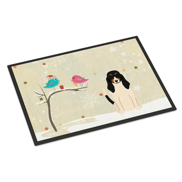 Carolines Treasures Christmas Presents Between Friends Swiss Hound Indoor or Outdoor Mat, 24 x 0.25 x 36 in. BB2516JMAT - main